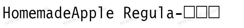 HomemadeApple Regula字体转换